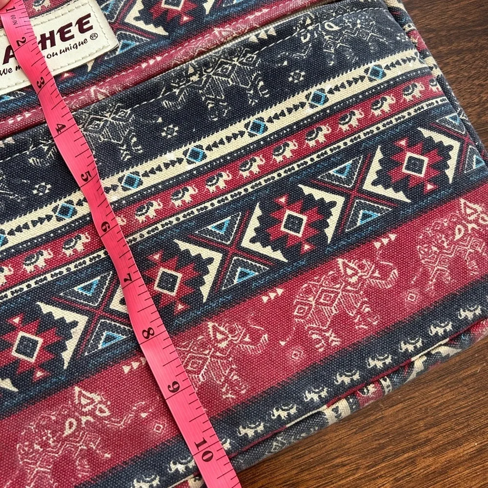 Red and Blue Patterned Laptop Sleeve